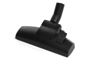 Front view of a vacuum cleaner floor nozzle attachment.