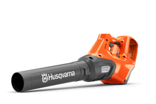 Side view of a Husqvarna leaf blower.
