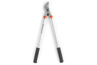 Front view of Husqvarna garden loppers with ergonomic handles.