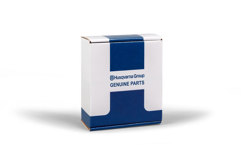 Box labeled 'Husqvarna Group Genuine Parts'.